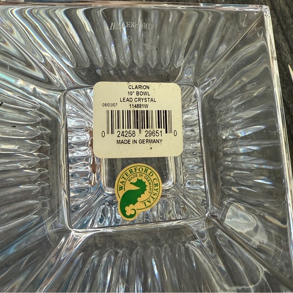 Waterford Crystal Vintage Clarion Large 10”Pedestal Centerpiece Bowl - Picture 4 of 4